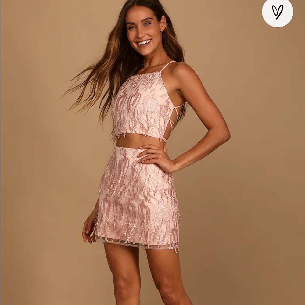Lulus Pink 2 Piece Dress